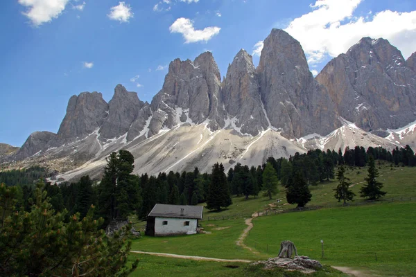 Malebný Pohled Majestátní Krajinu Dolomitů Itálie — Stock fotografie