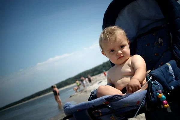 Zbliżenie Portret Cute Baby — Zdjęcie stockowe