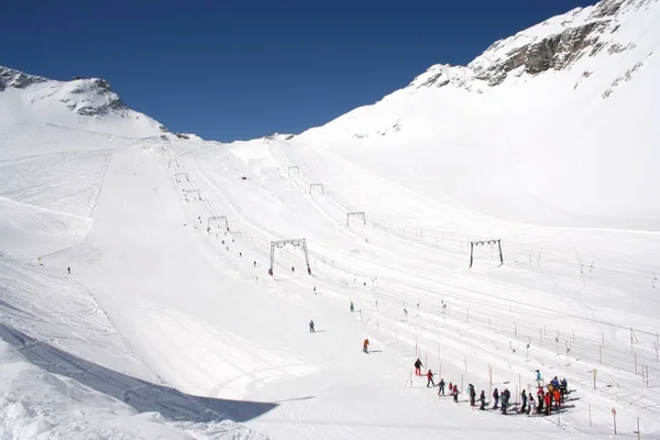 Esqui Zugspitzgletscher — Fotografia de Stock