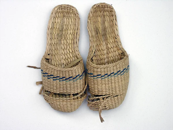 Chinelos Sapatos Pés Roupas — Fotografia de Stock