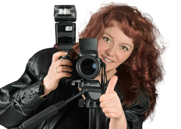 Retrato Uma Mulher Bonita — Fotografia de Stock