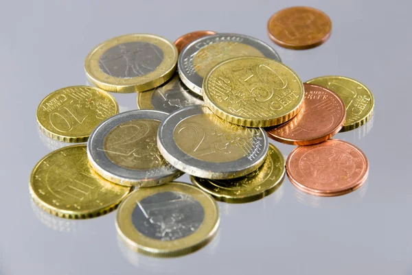 Metalen Munten Geld Besparen — Stockfoto