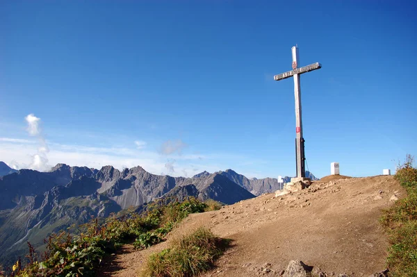 Vista Panorámica Del Majestuoso Paisaje Los Alpes — Foto de Stock