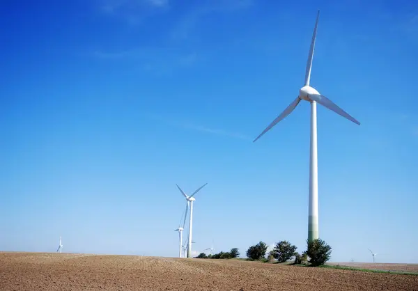 Energia Eólica Produção Alternativa Electricidade — Fotografia de Stock