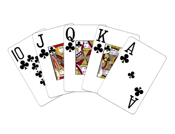 Primo Piano Carte Gioco Sfondo Poker — Foto Stock