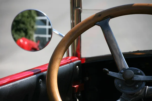 Primo Piano Volante Auto — Foto Stock