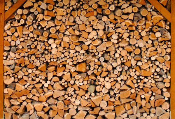 Drewno Opałowe Kora Drzew — Zdjęcie stockowe