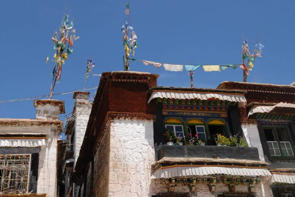 Maison Dans Vieux Lhassa Tibet — Photo