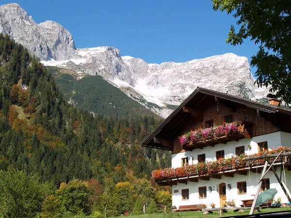 Vista Panorâmica Bela Paisagem Alpes — Fotografia de Stock