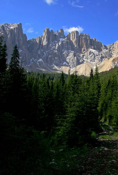 Latemar Pro Jedna Nejkrásnějších Hor Dolomitech Světovým Dědictvím — Stock fotografie