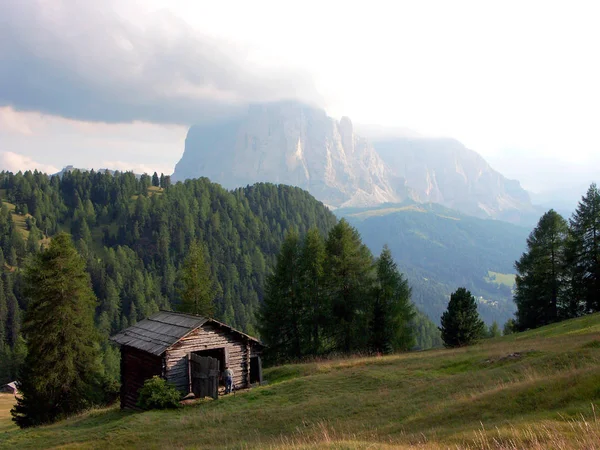 Festői Kilátás Fenséges Dolomitok Táj Olasz — Stock Fotó