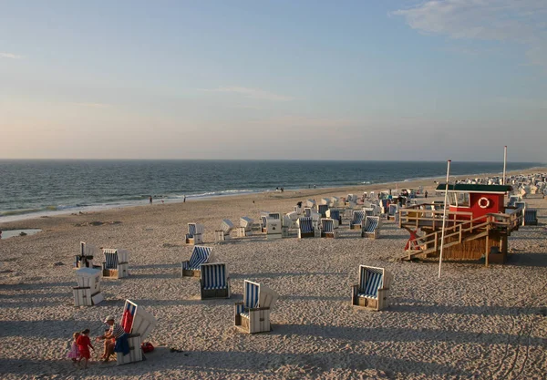 Spiaggia Serale Kampen Sylt — Foto Stock