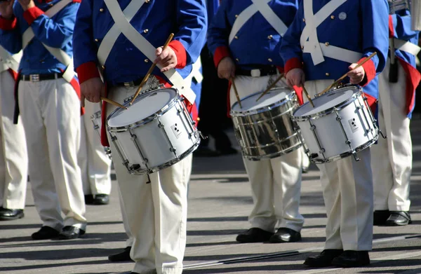 Banda Músicos Uniforme — Foto de Stock