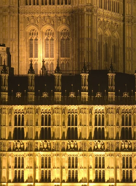 Palacio Westminster Por Noche — Foto de Stock