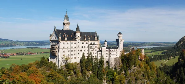 Neuschwansteinský Hrad Cestovní Architektonický Koncept — Stock fotografie