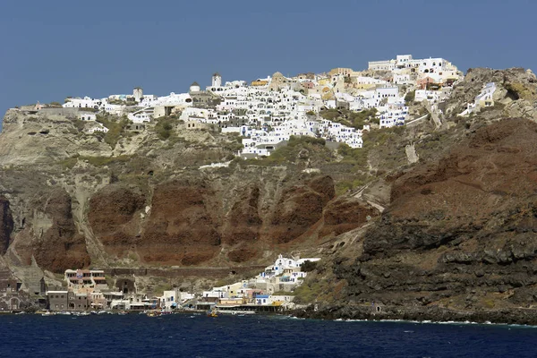 Synpunkter Från Santorini Selektivt Fokus — Stockfoto