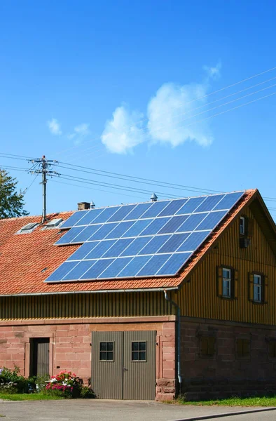 Solceller Klimatskydd Elektrisk Kraft — Stockfoto