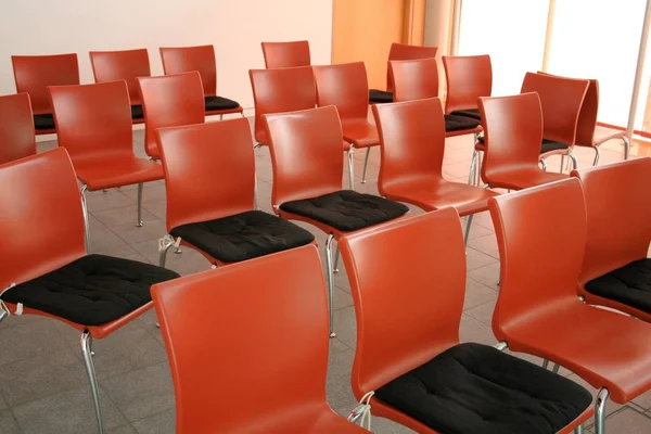 Rows Red Seats Row — Stock Photo, Image