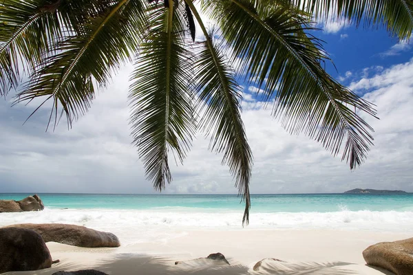 Seychelles Océano Índico Mahe Isla Con Vistas Eden Isla — Foto de Stock