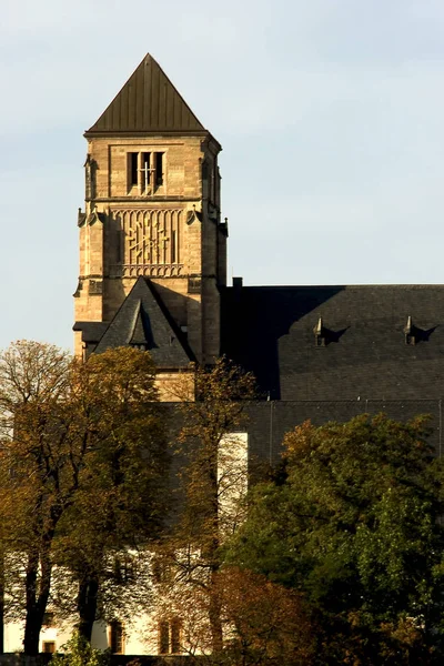 Chemnitz Kasteelkerk Reis Architectuurconcept — Stockfoto
