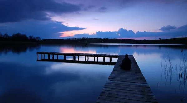 Вечер Озере — стоковое фото