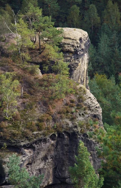 Skalisty Krajobraz Geologia Piaskowca — Zdjęcie stockowe