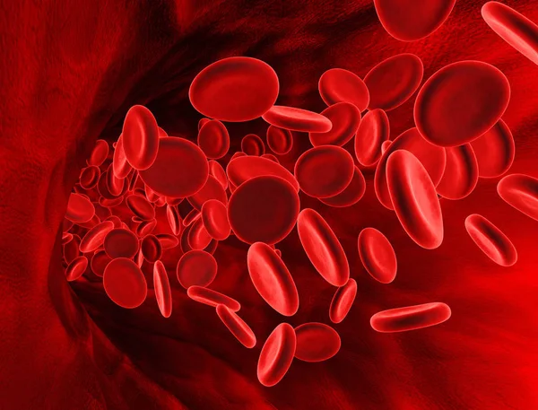 Mikroskopowe Czerwone Krwinki — Zdjęcie stockowe