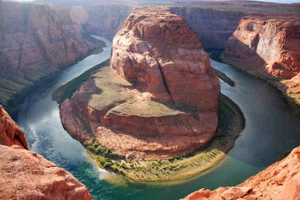 Coloradoriver Maakt Een Grote Draai Pagina Riskeert Hoofd Nek Deze — Stockfoto