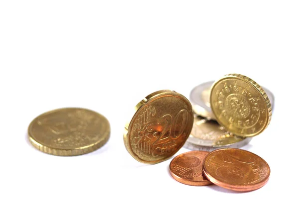 Euro Cent Coins — Stock Photo, Image