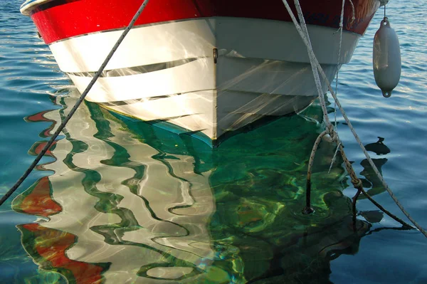 Scenic Uitzicht Zeilboot Details — Stockfoto