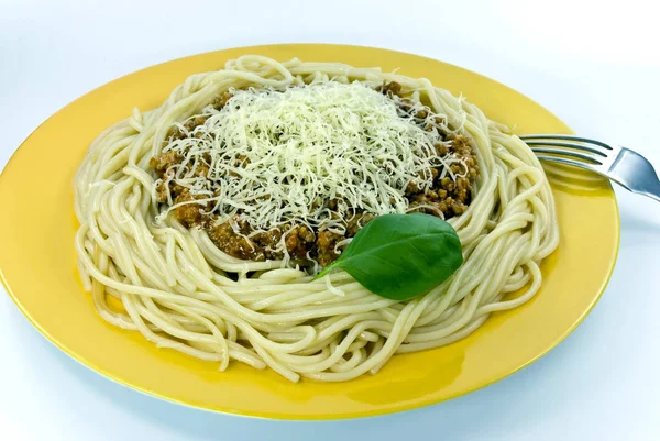 Spaghetti Masakan Tradisional Italia — Stok Foto
