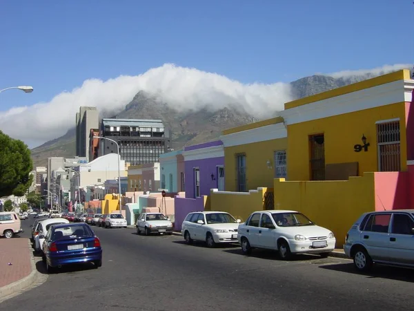 Malaienviertel Cape Maisons Colorées Ville — Photo