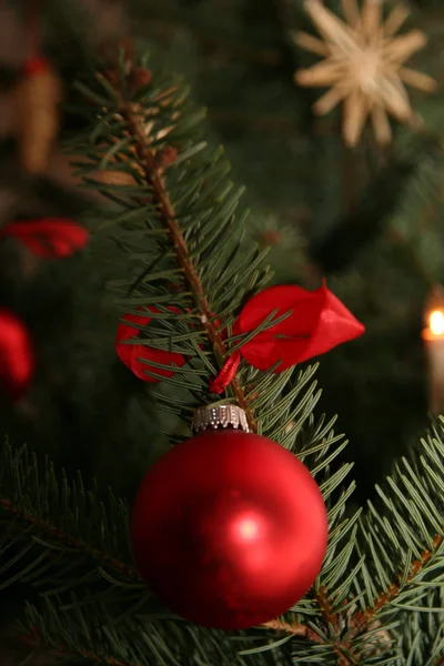 Decorações Natal Fundo Close — Fotografia de Stock