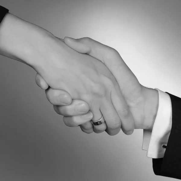 Kézfogási Megállapodás Üzleti Kapcsolatok — Stock Fotó
