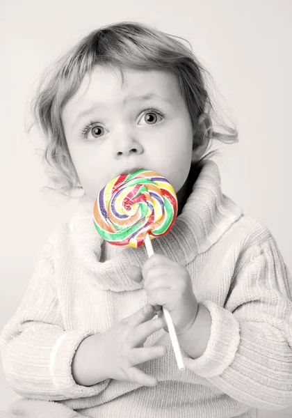 Schattig Kinderportret Gelukkig Kinderconcept — Stockfoto