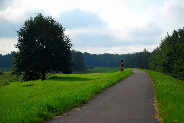 Oder Neisse Fietspad — Stockfoto