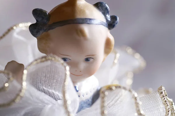 Рождественское Украшение Виде Куклы — стоковое фото