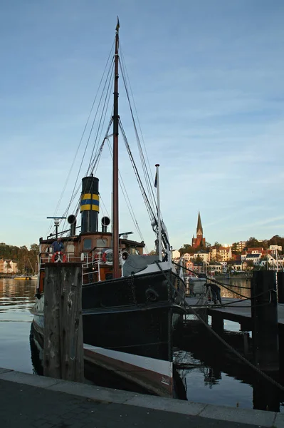 Flensburg Een Plaats Duitse Deelstaat Noordrijn Westfalen Gelegen Het Landkreis — Stockfoto