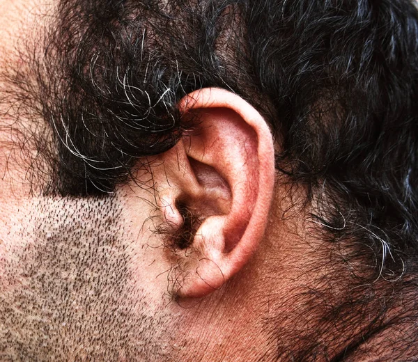 Людина Бородою Вусами — стокове фото