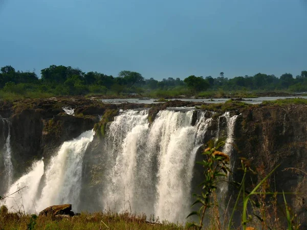 Victoria Falls Zimbabwe Cachoeira — Fotografia de Stock
