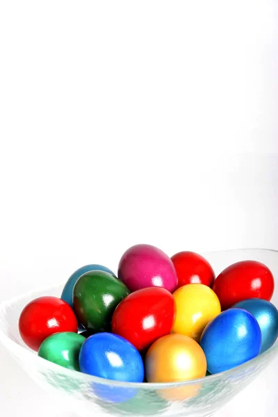 Ovos Páscoa Ovos Coloridos — Fotografia de Stock