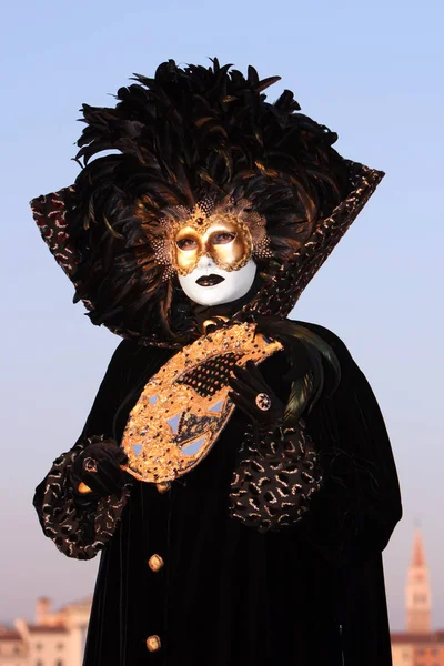 Karnevalsmask Gatan Venice — Stockfoto