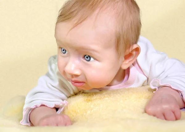 귀여운 아기의 클로즈업 — 스톡 사진