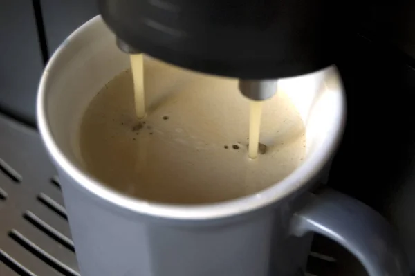 Black Coffee Afternoon Break — Stock Photo, Image