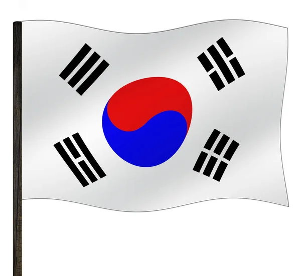 Bandeiras Cores Nacionais Segundo Plano — Fotografia de Stock