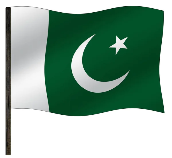 Flag Pakistan National Flag — Stock Photo, Image