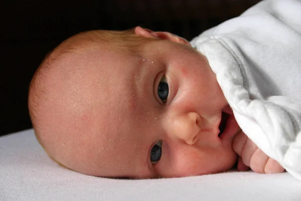 Closeup Portrait Cute Baby — Stock Photo, Image