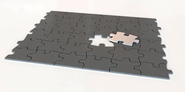 Puzzle Gioco Connettività — Foto Stock