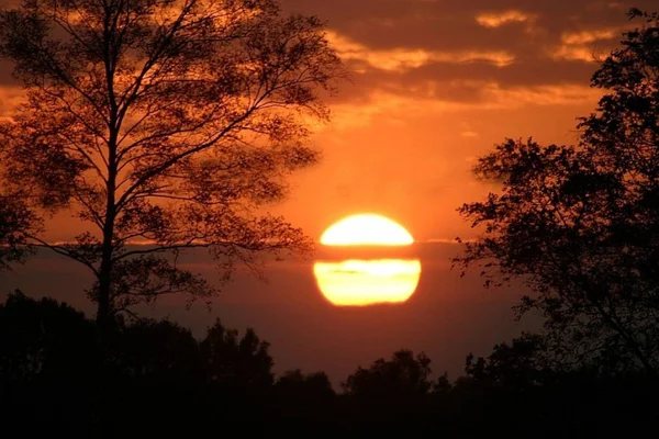 Був Один Найбільш Атмосферних Захід Сонця Який Бачив — стокове фото