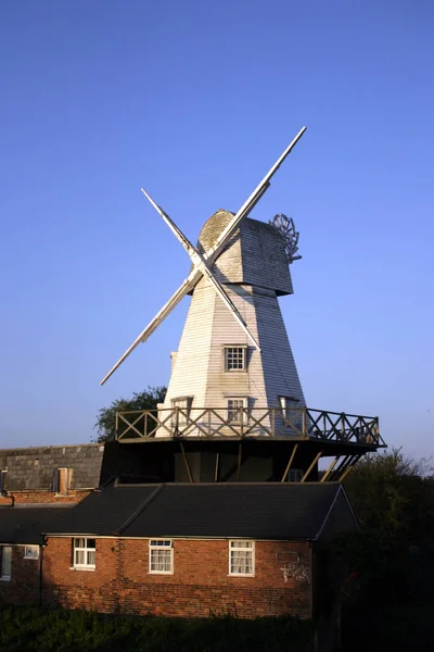 Vieux Moulin Dans Lumière Soir — Photo